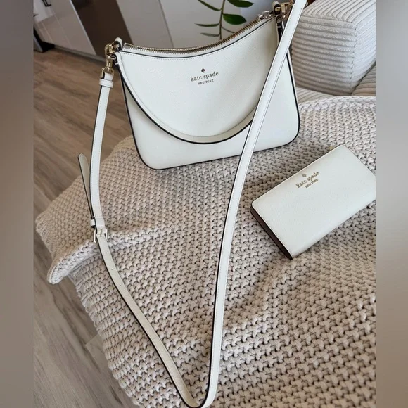 Kate Spade Madison Margot Convertible Shoulder Bag and Wallet in Meringue - Picture 4 of 12
